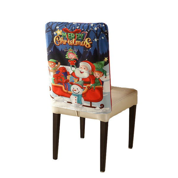 Christmas Chair Cover Festive Stretchable And Washable Slipcover For Dining Room Chairs Chair Covers