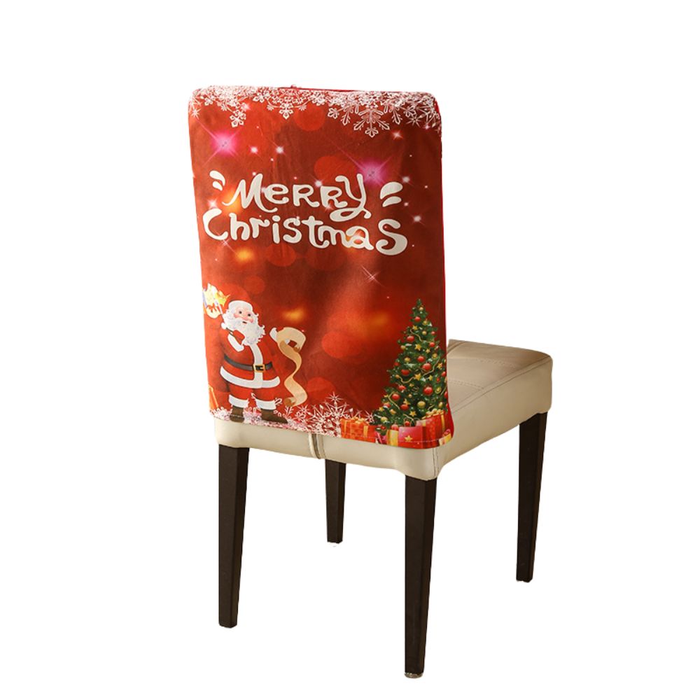 Christmas Chair Cover Festive Stretchable And Washable Slipcover For Dining Room Chairs Chair Covers