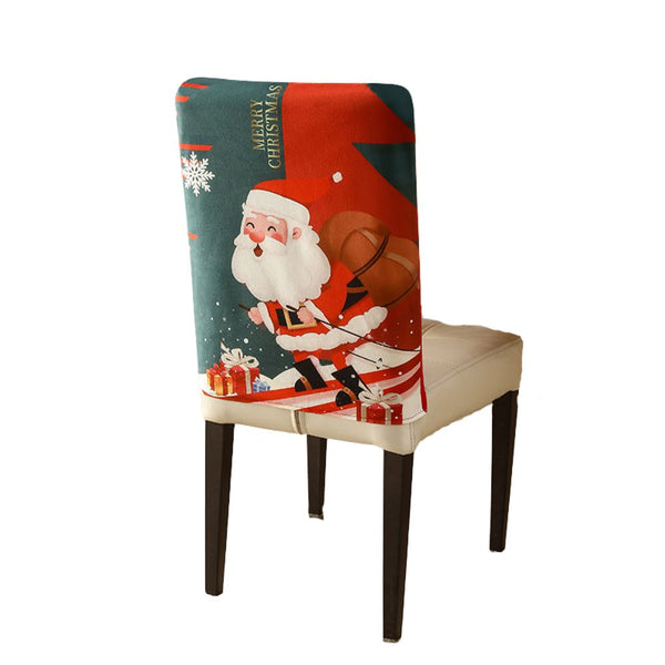 Christmas Chair Cover Festive Stretchable And Washable Slipcover For Dining Room Chairs Chair Covers