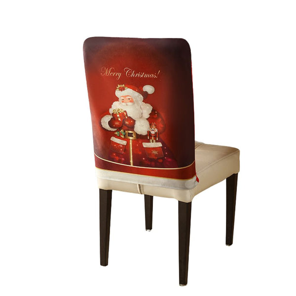 Christmas Chair Cover Festive Stretchable And Washable Slipcover For Dining Room Chairs Chair Covers