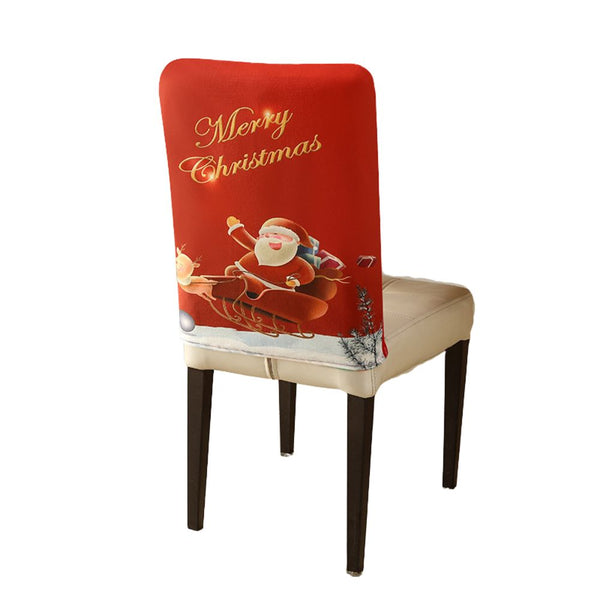 Christmas Chair Cover Festive Stretchable And Washable Slipcover For Dining Room Chairs Chair Covers