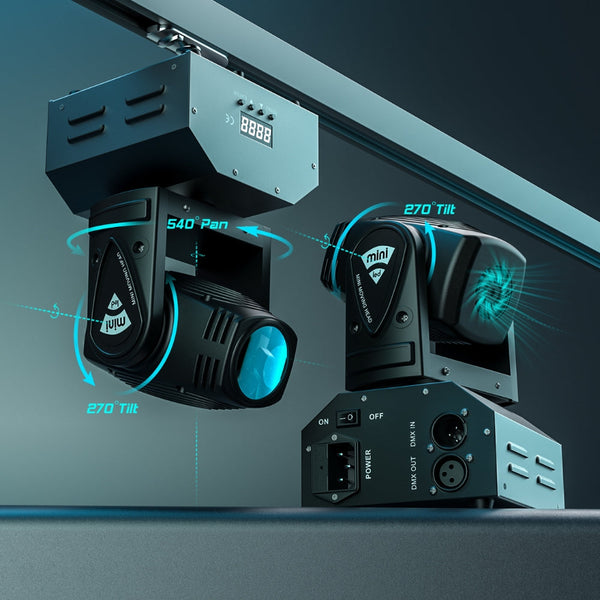 15W Mini Led Moving Head Light Dmx512 Rgbw Beads 4 In Beam Stage Stage Lighting Single Units