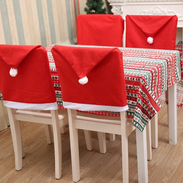 Christmas Chair Cover Decoration For Home Table Dinner Back Seasonal Decorations