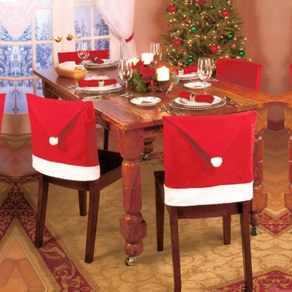 Christmas Chair Cover Decoration For Home Table Dinner Back Seasonal Decorations