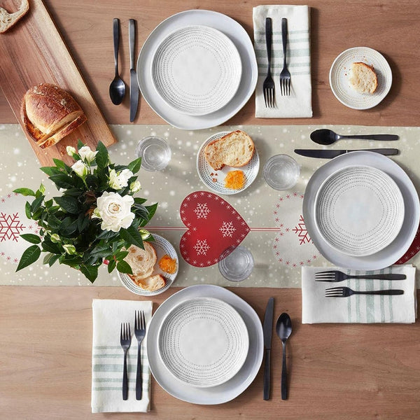 Christmas Snowflakes Gnome Linen Table Runners Seasonal Decorations