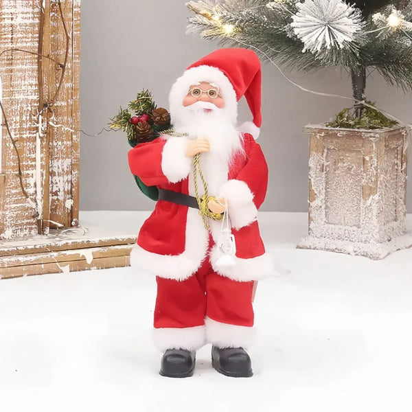 Christmas Home Decor Santa Claus Doll With Gift Bags Seasonal Decorations