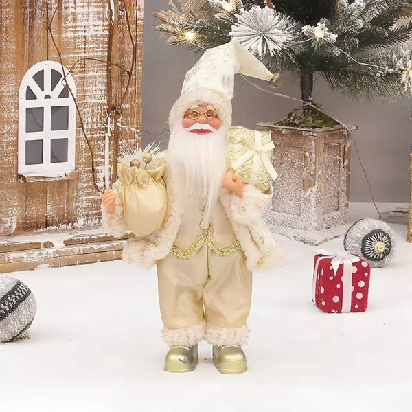 Christmas Home Decor Santa Claus Doll With Gift Bags Seasonal Decorations