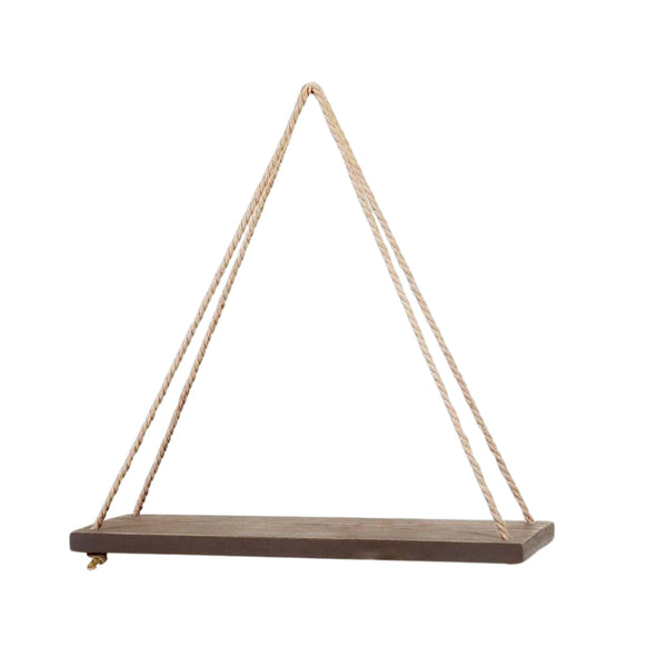 Swing Hanging Hemp Rope Wall Shelve Mounted Floating Plant Flower Pot Plant Stands