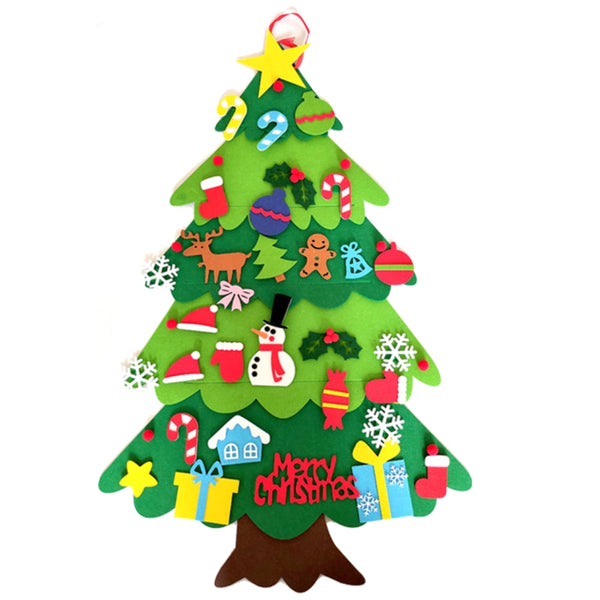 Diy Felt Christmas Tree Decoration For Home New Year Ornaments Seasonal Decorations