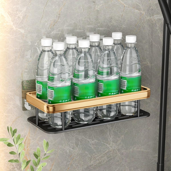 Non Perforated Bathroom Shelf Floating For Wall Shelves Shower Corner Bath Caddies & Trays