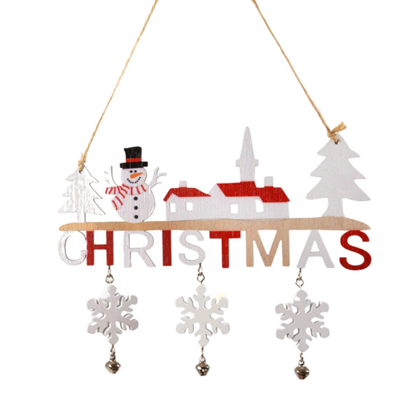 Gnome Santa Claus Wooden Hanging Ornament Seasonal Decorations