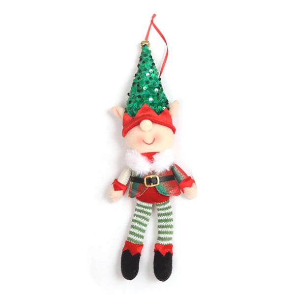 Cartoon Elf Doll Christmas Tree Pendants Window Decoration Seasonal Decorations