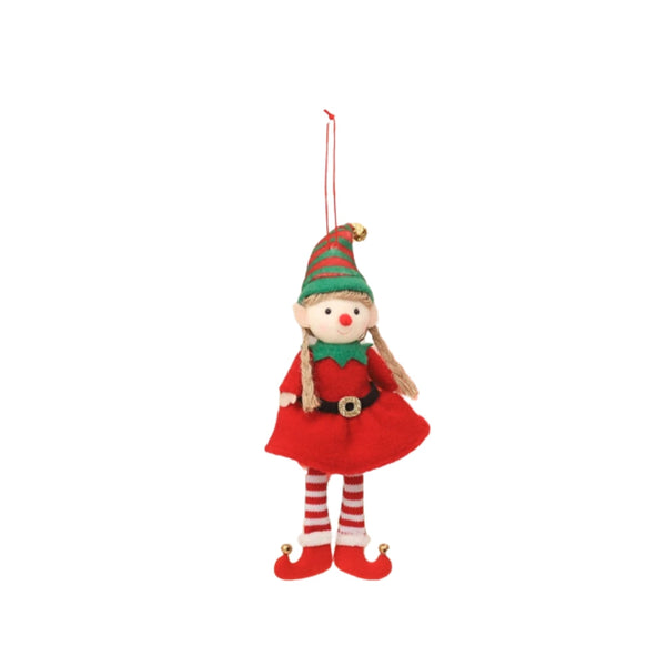 Cartoon Elf Doll Christmas Tree Pendants Window Decoration Seasonal Decorations