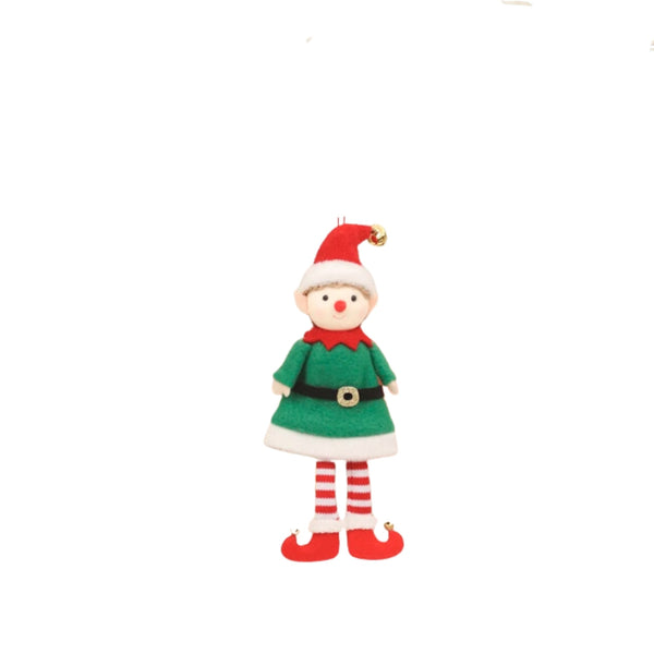 Cartoon Elf Doll Christmas Tree Pendants Window Decoration Seasonal Decorations