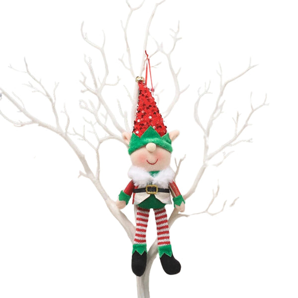 Cartoon Elf Doll Christmas Tree Pendants Window Decoration Seasonal Decorations
