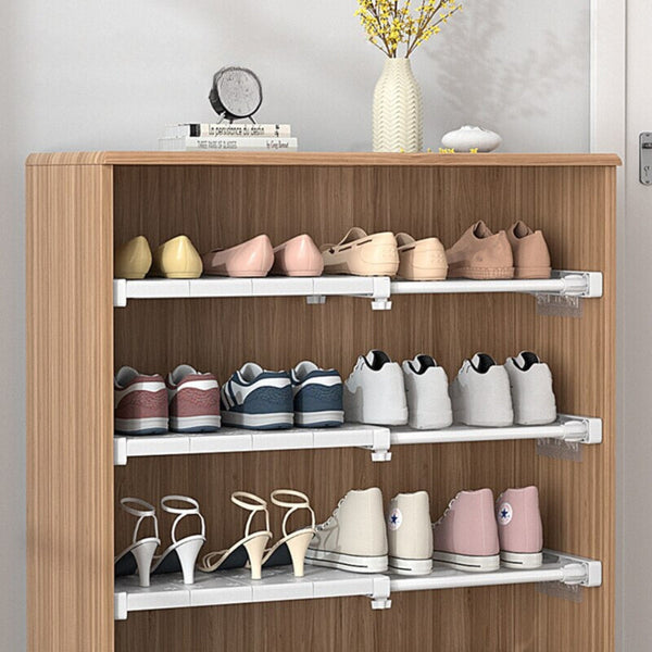 Nail Free Retractable Storage Partition Layers Board For Wardrobe Kitchen And Bathroom Shelf Dormitory Dividers Hanging Closet Storage