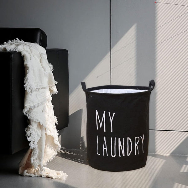 Foldable Drawstring Laundry Basket Large Capacity Waterproof Clothes Storage For Home Bathroom Organizer Laundry Baskets & Hampers