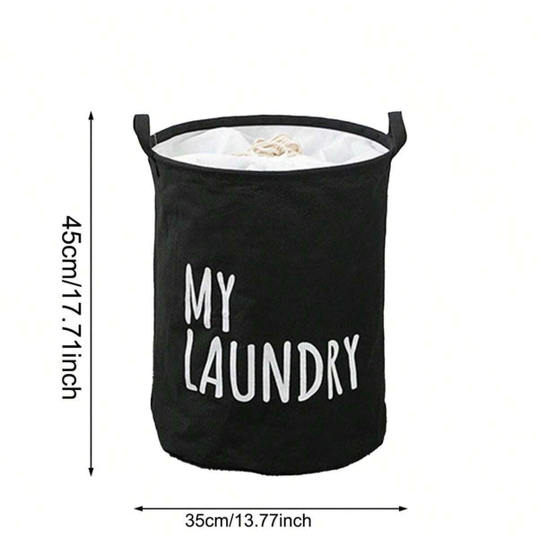 Foldable Drawstring Laundry Basket Large Capacity Waterproof Clothes Storage For Home Bathroom Organizer Laundry Baskets & Hampers