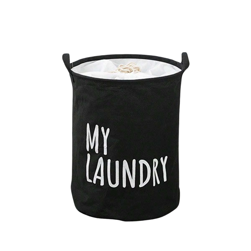 Foldable Drawstring Laundry Basket Large Capacity Waterproof Clothes Storage For Home Bathroom Organizer Laundry Baskets & Hampers