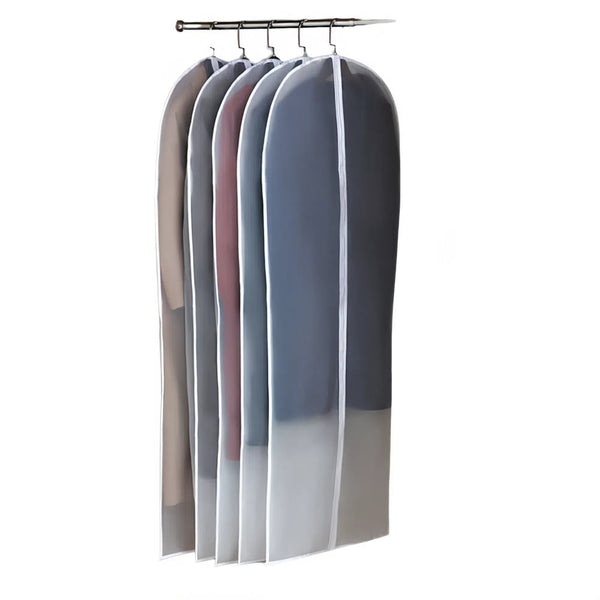 Transparent Hanging Dust Cover For Clothes Zippered Wedding Dress & Suit Storage Bag Garment Bags