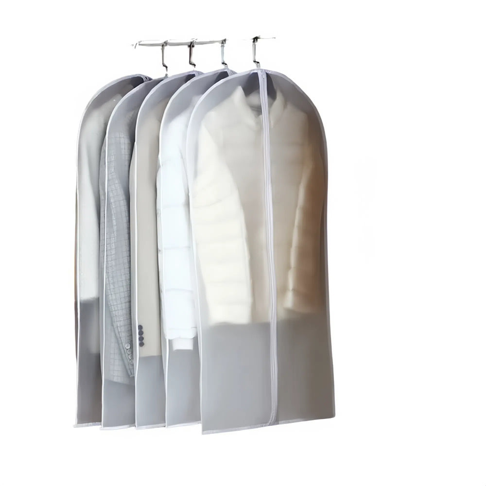 Transparent Hanging Dust Cover For Clothes Zippered Wedding Dress & Suit Storage Bag Garment Bags