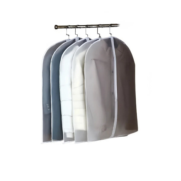 Transparent Hanging Dust Cover For Clothes Zippered Wedding Dress & Suit Storage Bag Garment Bags