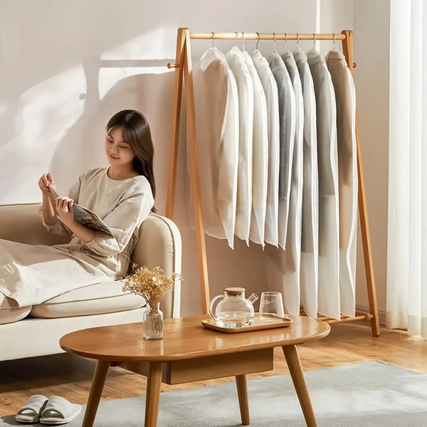 Transparent Hanging Dust Cover For Clothes Zippered Wedding Dress & Suit Storage Bag Garment Bags