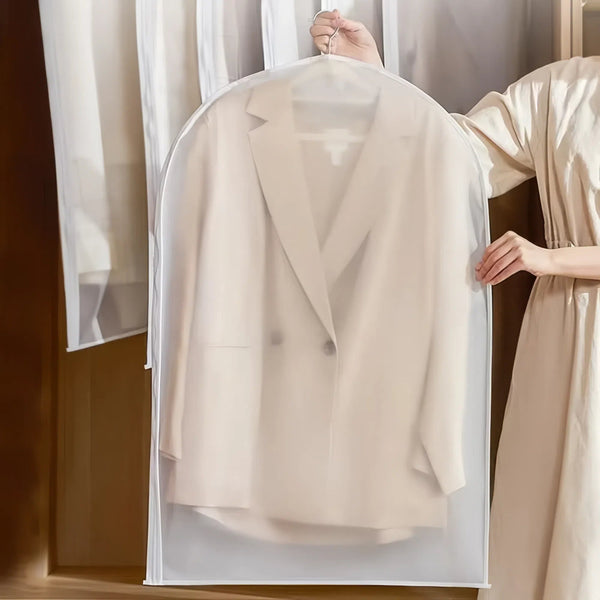 Transparent Hanging Dust Cover For Clothes Zippered Wedding Dress & Suit Storage Bag Garment Bags