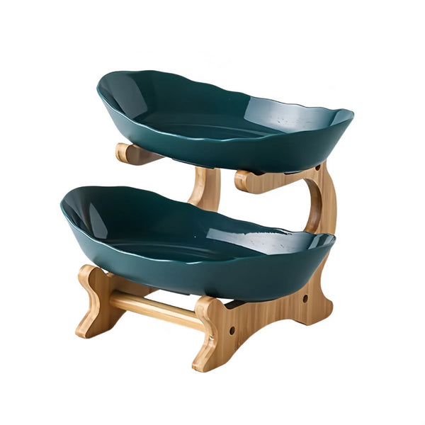 Modern Fruit Basket 2/3 Layer Plastic Snack Dish For Home Living Room Trays