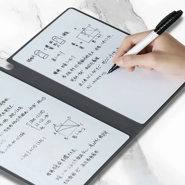 Reusable Whiteboard Notebook Set With Pen Cloth And Planner Whiteboards