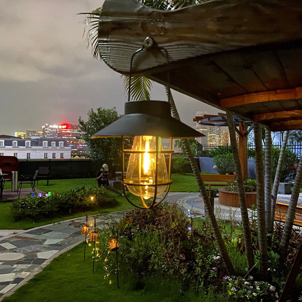 Metal Solar Lantern For Outdoor Decor Lanterns