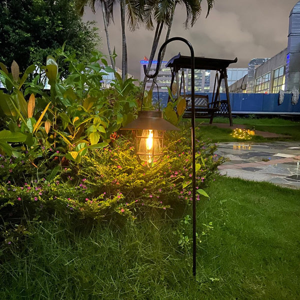 Metal Solar Lantern For Outdoor Decor Lanterns
