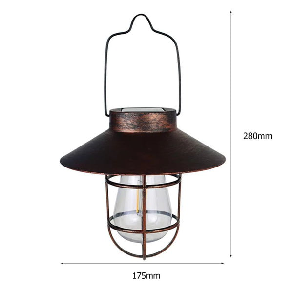 Metal Solar Lantern For Outdoor Decor Lanterns