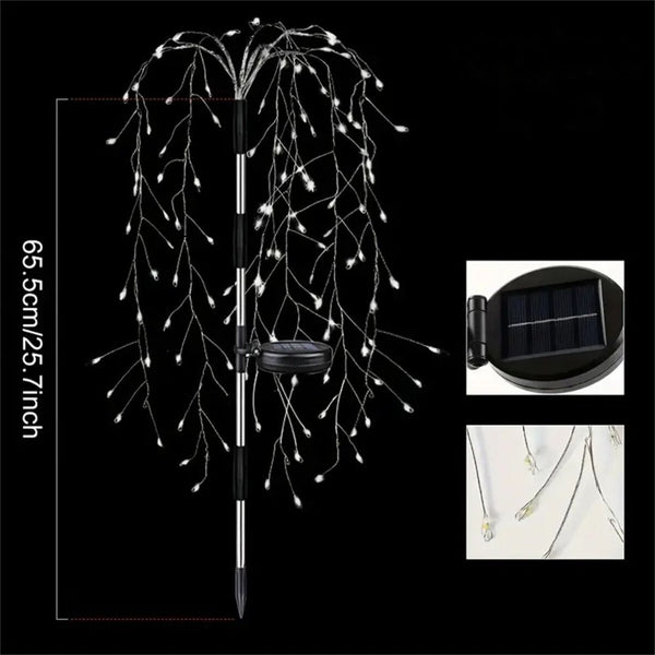 100 Led Solar Fireworks Lights For Patio & Garden String Lights