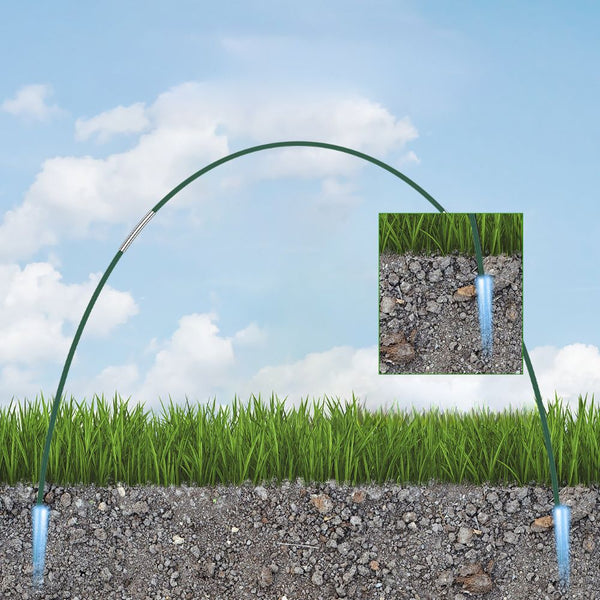 15/36Pcs Greenhouse Hoops Kit With Clips Durable Fiberglass Frame Greenhouses