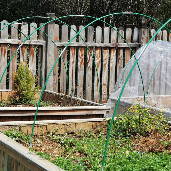 15/36Pcs Greenhouse Hoops Kit With Clips Durable Fiberglass Frame Greenhouses