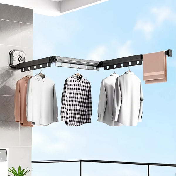 Wall Mounted Retractable Laundry Drying Rack Other Laundry Supplies