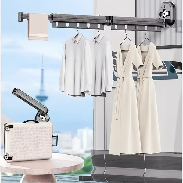 Wall Mounted Retractable Laundry Drying Rack Other Laundry Supplies