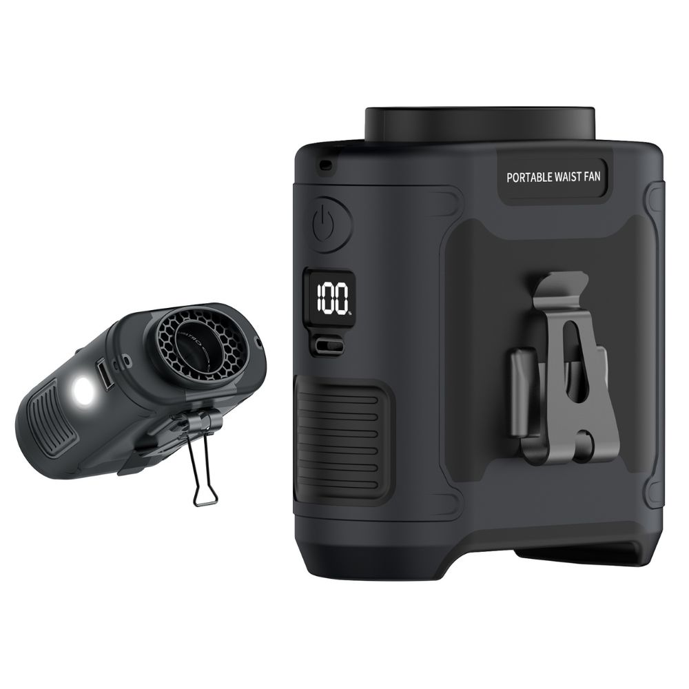 20000Mah Outdoor Waist Fan And Power Bank Convenient Portable Neck Portable Fans