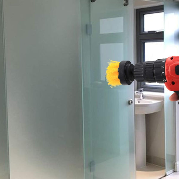 Electric Drill Brush Set Power Scrubber For Carpet Bathroom Surface Tub Furniture Shower Tile Tires Cleaning Tool Mops Brooms & Scrubbers