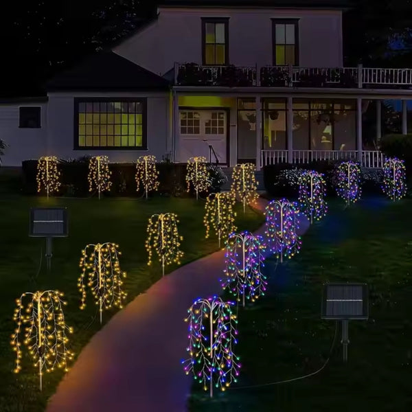 Solar Led String Light Outdoor Artificial Tree Lights Waterproof String Lights