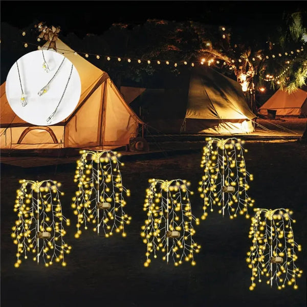 Solar Led String Light Outdoor Artificial Tree Lights Waterproof String Lights