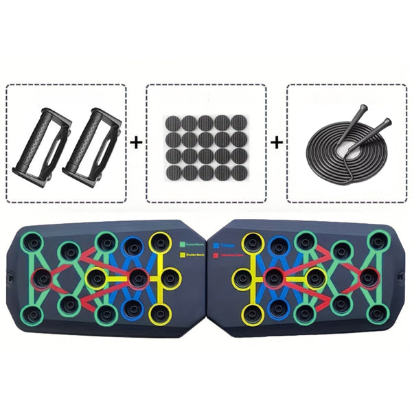 Foldable Push Up Board Set For Full Body Fitness Push Up Stands