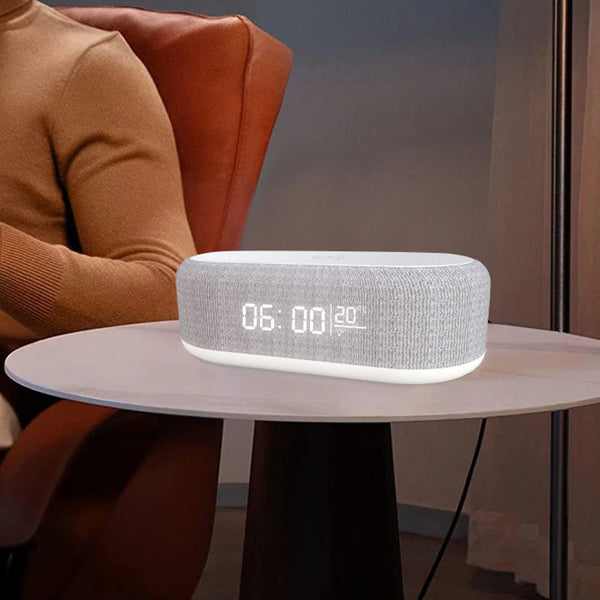 Wireless Charging Alarm Clock With Led Display And Night Light Alarm Clocks & Clock Radios
