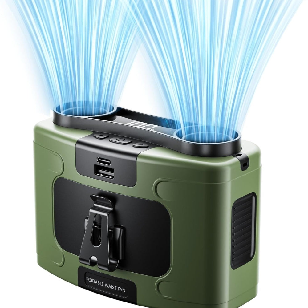 Outdoor Waist Fan Hanging Neck Portable Fans