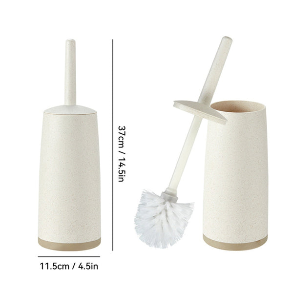 Plastic Toilet Brush And Holder Bathroom Removable Handle Sturdy Durable Toilet Brushes & Holders