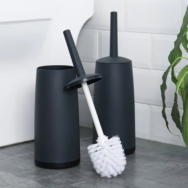Plastic Toilet Brush And Holder Bathroom Removable Handle Sturdy Durable Toilet Brushes & Holders