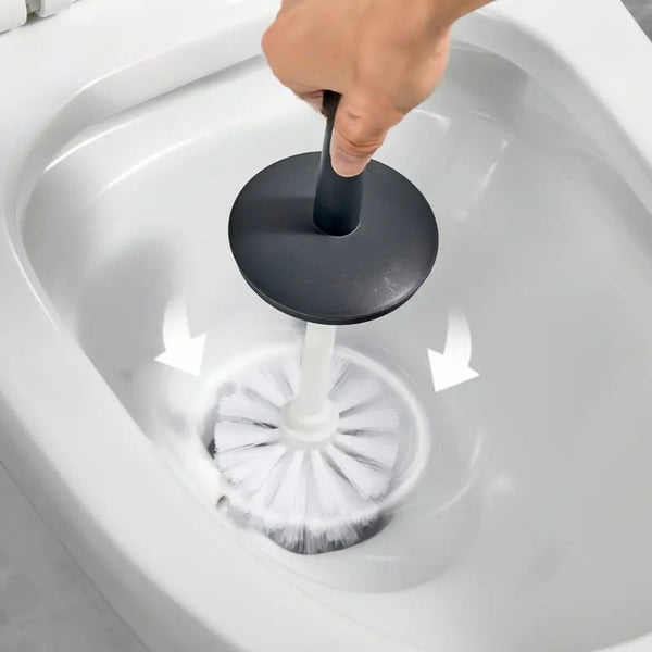Plastic Toilet Brush And Holder Bathroom Removable Handle Sturdy Durable Toilet Brushes & Holders