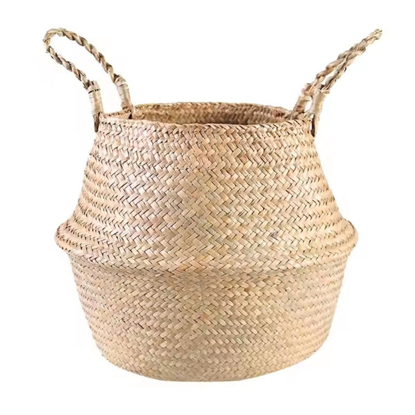 Nordic Style Seaweed Wicker Basket For Home Storage Baskets