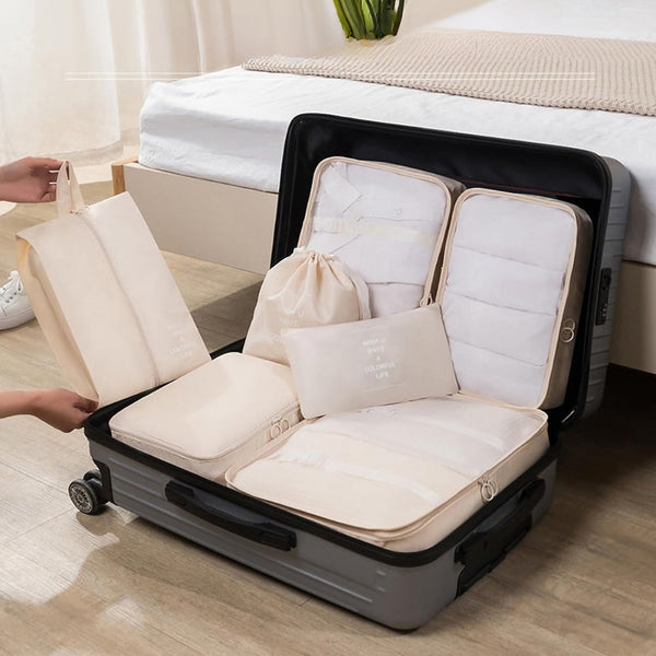 10 Piece Suitcase Organizer Waterproof Packing Cubes Multifunctional Travel Packing Organisers